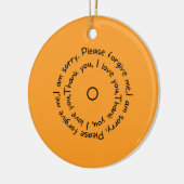 Hoʻoponopono reflecties keramisch ornament (Links)