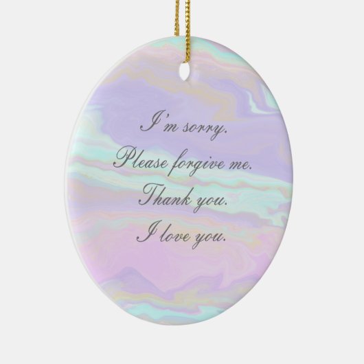 Hoʻoponopono reflecties keramisch Ornament (Rechts)