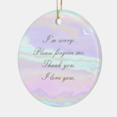 Hoʻoponopono reflecties keramisch Ornament (Links)