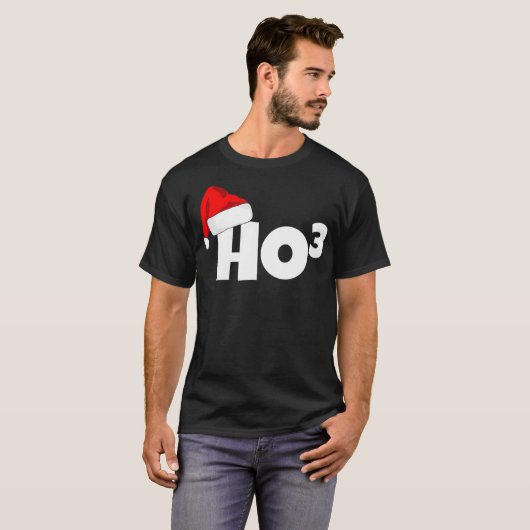 Ho3 Cubed Kerstmis HoHo Wiskunde Leraar Funny Gift T-shirt (Voorkant volledig)