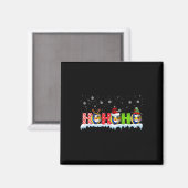 Ho3 Funny Xmas Rendier Santa Elf Volleybal Playe Magneet (Voorkant / Achterkant)