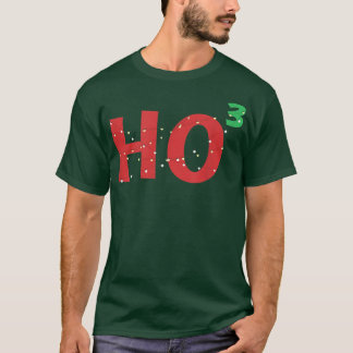 Ho3 Kerstlantaarns Ho Ho Wiskunde met kerstmis T-shirt