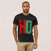 HO3 Kerstmis-Shirt (Ho Ho Ho) T-shirt (Voorkant volledig)