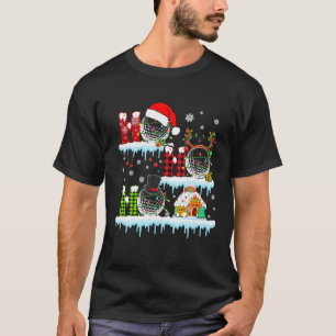 Ho3 Kerstrode kerstman met kerstmanrenrennen Golf  T-shirt