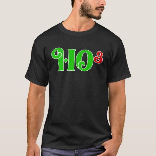 Ho 3 Cubed Christmas Ho Ho Ho Math Teacher Ho3 T-shirt (Voorkant)