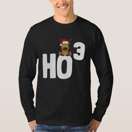 Ho 3 Cubed Christmas Ho Ho Math Teacher   Ho3 T-shirt (Voorkant)