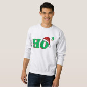 Ho 3 (Cubed) Funny KerstSweater Trui (Voorkant volledig)