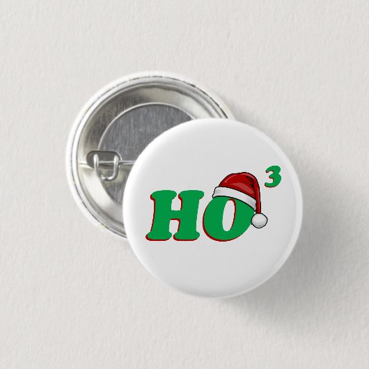 Ho 3-kerstHumor Ronde Button 3,2 Cm (Voorkant /achterkant)