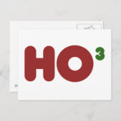 Ho 3 Nerdy grappige kerst Feestdagenkaart (Voorkant / Achterkant)