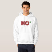 Ho 3 Nerdy grappige kerst Hoodie (Voorkant volledig)