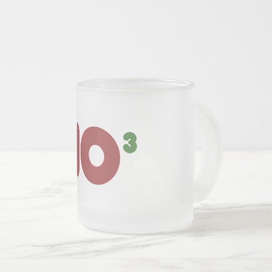 Ho 3 Nerdy grappige kerst Matglas Koffiemok (Voorkant rechts)