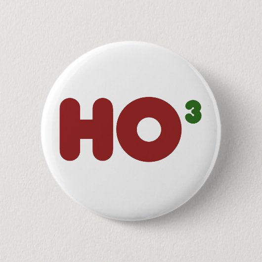 Ho 3 Nerdy grappige kerst Ronde Button 5,7 Cm (Voorkant)