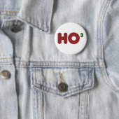 Ho 3 Nerdy grappige kerst Ronde Button 5,7 Cm (In situ)