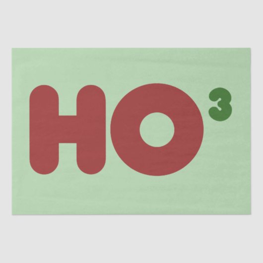 Ho 3 Nerdy grappige kerst Tissuepapier (Voorkant)