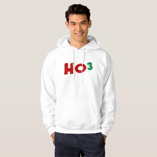 Ho 3 Speelse Kerstmis Hoodie (Voorkant volledig)