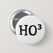 Ho aan de derde macht ronde button 5,7 cm (Voorkant /achterkant)
