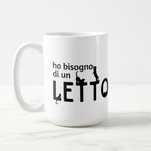 Ho Bisogno Di Un Letto (con gatti neri) Koffiemok