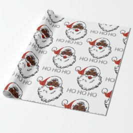ho black santa cadeaupapier