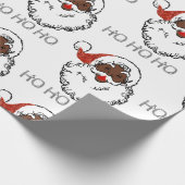 ho black santa cadeaupapier (Hoek)