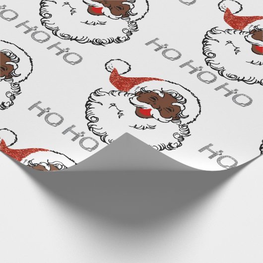 ho black santa cadeaupapier (Hoek)