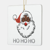 ho black santa keramisch ornament (Links)