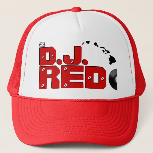 Ho Brah, D.J. RED Vinyle Trucker Pet (Voorkant)