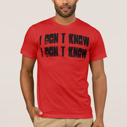 Ho Brah!! I Dont Know T-shirt (Voorkant)