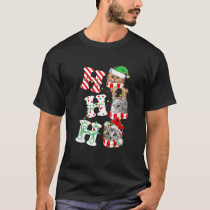 Ho Cats Lights kerstfeest Antlers Fun Pajama Match T-shirt