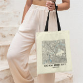Ho Chi Minh City, Vietnam, City Map Tote Bag