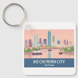 Ho Chi Minh City Vietnam Pastel Travel - Saigon Sleutelhanger