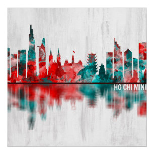 Ho Chi Minh City Vietnam Skyline Perfect Poster