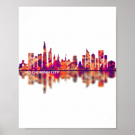 Ho Chi Minh City Vietnam Skyline Poster (Voorkant)