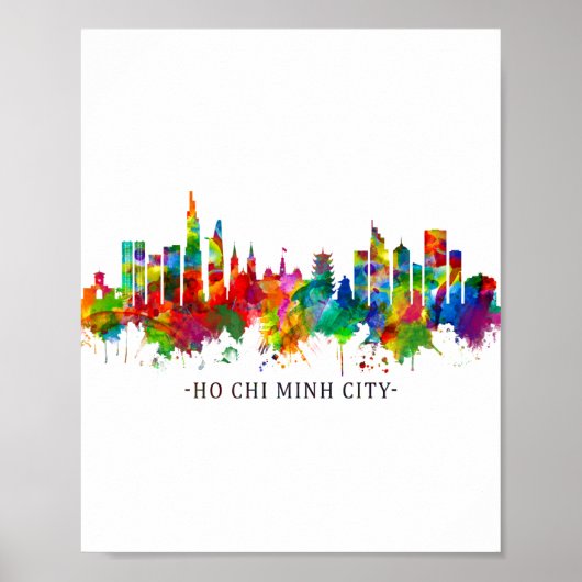 Ho Chi Minh City Vietnam Skyline Poster (Voorkant)