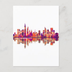 Ho Chi Minh City Vietnam Skyline Uitnodiging Briefkaart