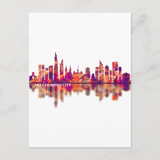 Ho Chi Minh City Vietnam Skyline Uitnodiging Briefkaart (Voorkant)
