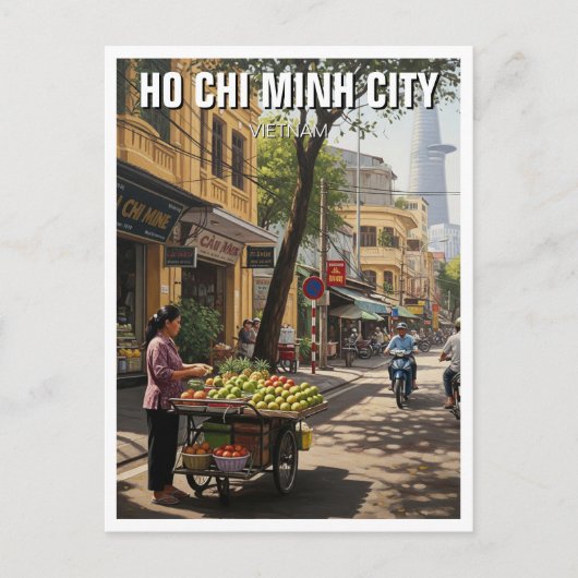 Ho Chi Minh City Vietnam Travel Briefkaart (Voorkant)