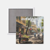 Ho Chi Minh City Vietnam Travel Magneet (Voorkant / Achterkant)
