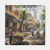 Ho Chi Minh City Vietnam Travel Magneet (Voorkant)