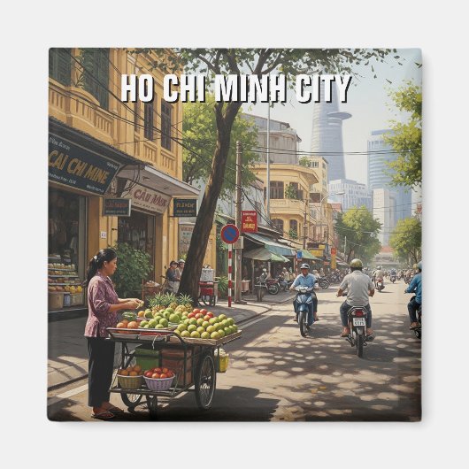 Ho Chi Minh City Vietnam Travel Magneet (Voorkant)