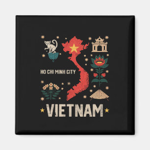 Ho Chi Minh City Vietnam Vakantie Matching Familie Magneet