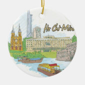 Ho Chi Minh Keramisch Ornament (Voorkant)