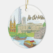 Ho Chi Minh Keramisch Ornament (Links)