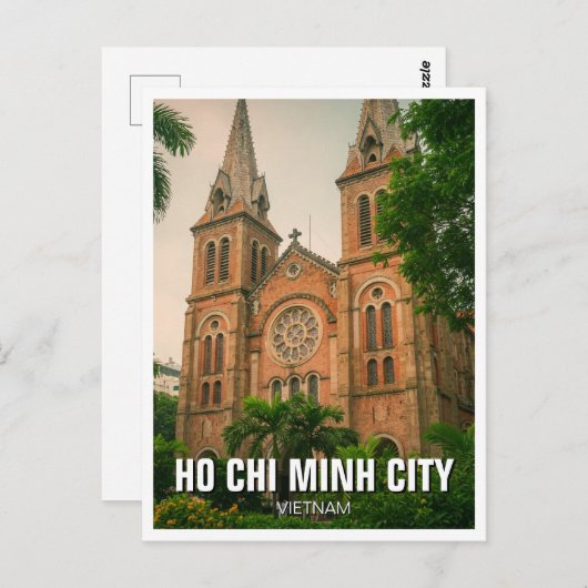 Ho Chi Minh Stad Notre Dame Kathedraal Saigon Briefkaart (Voorkant / Achterkant)