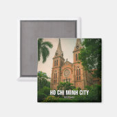 Ho Chi Minh Stad Notre Dame Kathedraal Saigon Magneet (Voorkant / Achterkant)