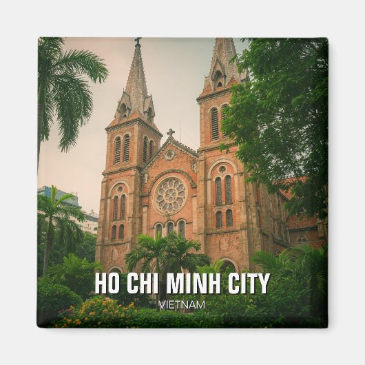 Ho Chi Minh Stad Notre Dame Kathedraal Saigon Magneet (Voorkant)