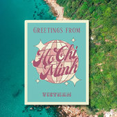 Ho Chi Minh Stad Vietnam vakantie Retro Postauto Briefkaart
