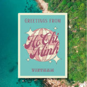 Ho Chi Minh Stad Vietnam vakantie Retro Postauto Briefkaart