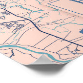 Ho Chi Minh - Vietnam Breezy City Map Poster (Hoek)