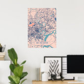 Ho Chi Minh - Vietnam Breezy City Map Poster (Thuiskantoor)