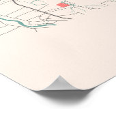 Ho Chi Minh - Vietnam Chalk City Map Poster (Hoek)